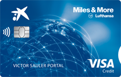 Tarjeta de Crédito Visa Classic Miles & More de Caixabank: Acumulación de millas aéreas, acceso a seguros de viaje y financiamiento flexible para tus compras.